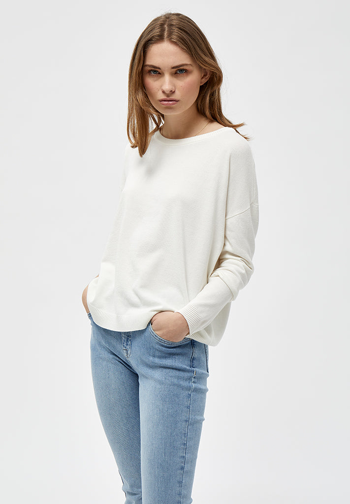 Minus MSElne Strik Pullover Pullover 220 Broken White