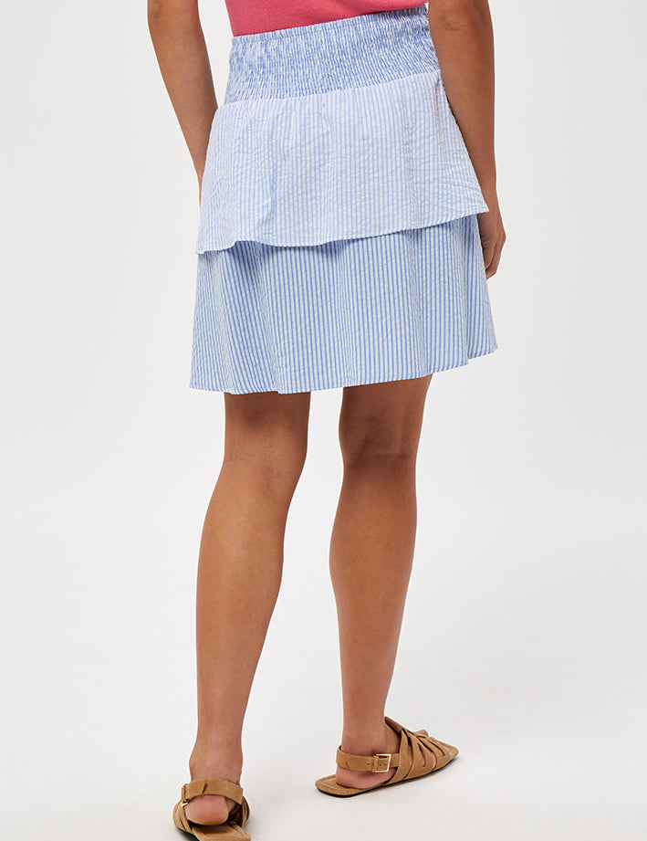 Minus MSFia Skirt Nederdele 9421S Blue Stripe