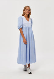Minus Fia kjole Kjoler 9421S Blue Stripe