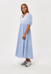 Minus Fia kjole Kjoler 9421S Blue Stripe