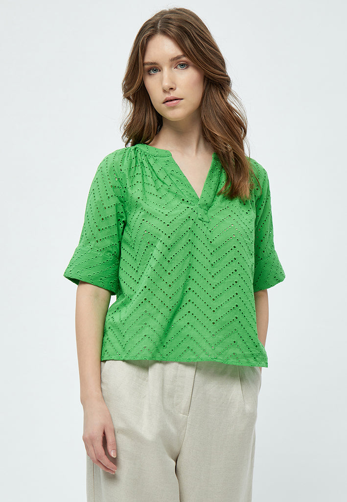 Minus Jelima Bluse Bluser 3305 ISLAND GREEN