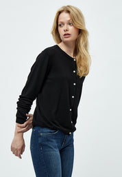Minus Jennifer Strik Cardigan Cardigans Sort