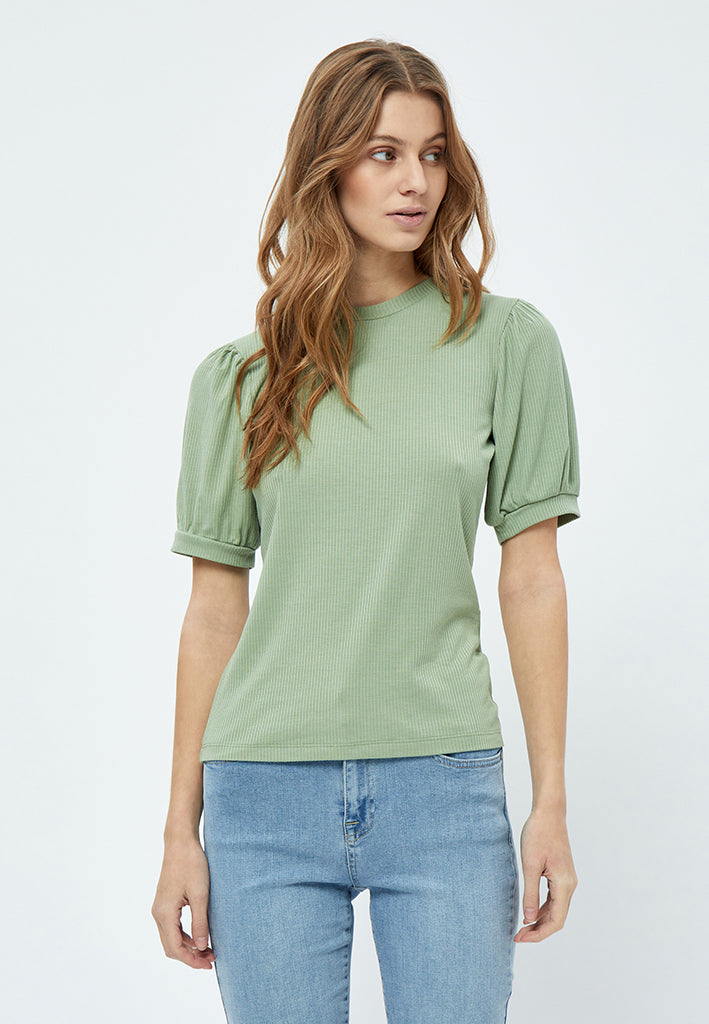 Minus MSJohanna T-shirt T-Shirt 3009 Basil Green