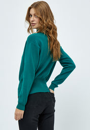 Minus Jose Strik Turtleneck Pullover 481 Ocean Green