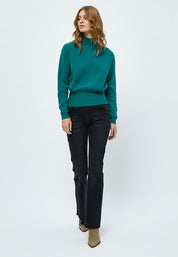 Minus Jose Strik Turtleneck Pullover 481 Ocean Green