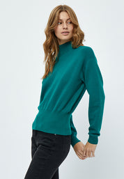 Minus Jose Strik Turtleneck Pullover 481 Ocean Green