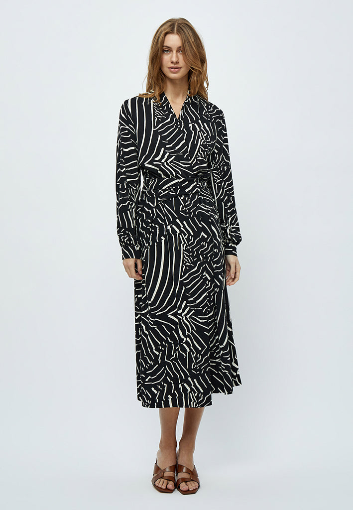 Minus Kassandra Maxi Kjole Kjoler 100P Black Print