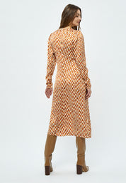Minus Kassaria GRS Kjole Kjoler 9458P Desert Sand Graphic Print