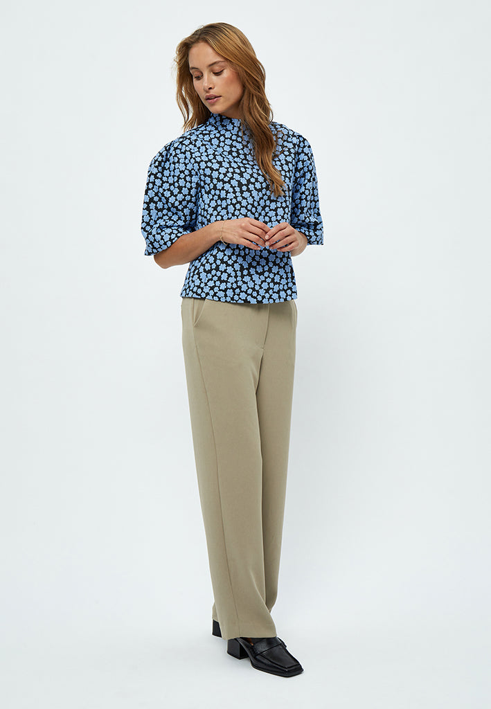 Minus Katrina Bluse Bluser 1048P Ice Blue Print