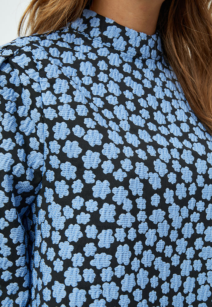 Minus Katrina Bluse Bluser 1048P Ice Blue Print
