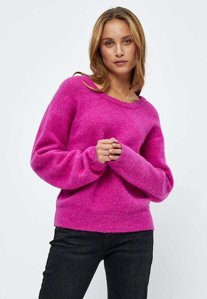 Minus Kestine Strik Pullover Pullover 6035 Pink Rose