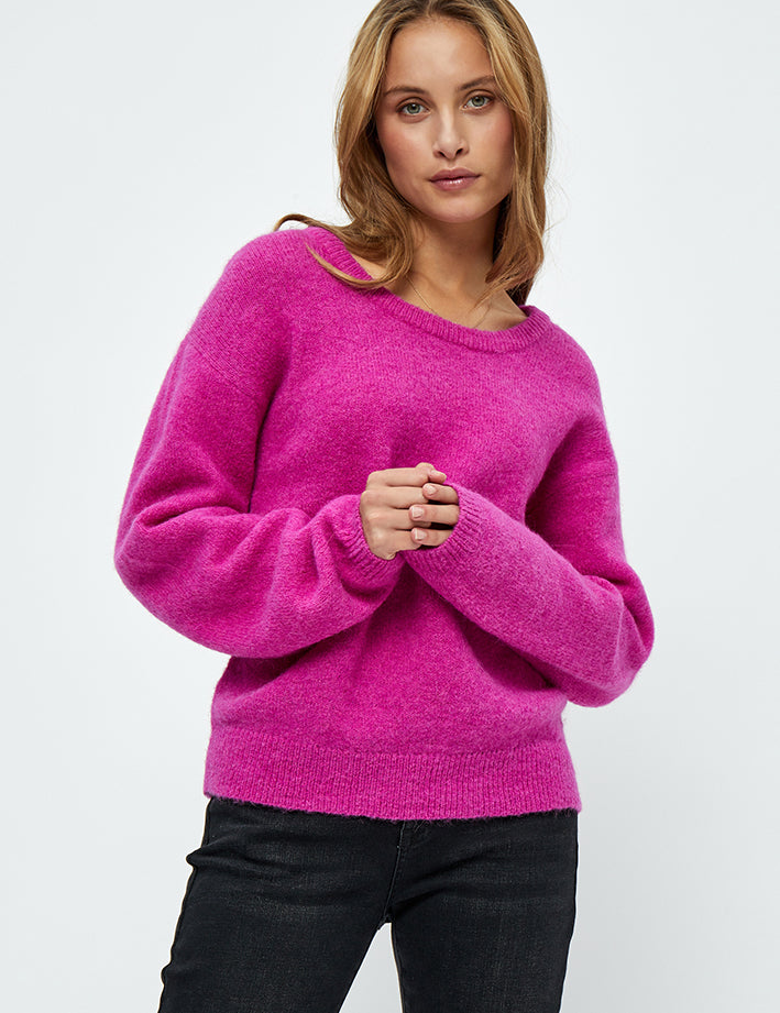Minus Kestine Strik Pullover Pullover 6035 Pink Rose