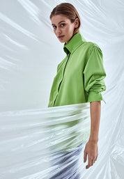 Minus Lamira Oversized Skjorte Skjorter 3031 Lime Green