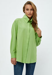 Minus Lamira Oversized Skjorte Skjorter 3031 Lime Green