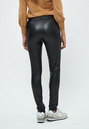 Minus Levy Pu Leggings Leggings Sort