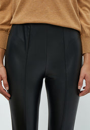 Minus Levy Pu Leggings Leggings Sort