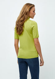 Minus MSLima Rullekrave Strik T-Shirt 3085 Bright Lime