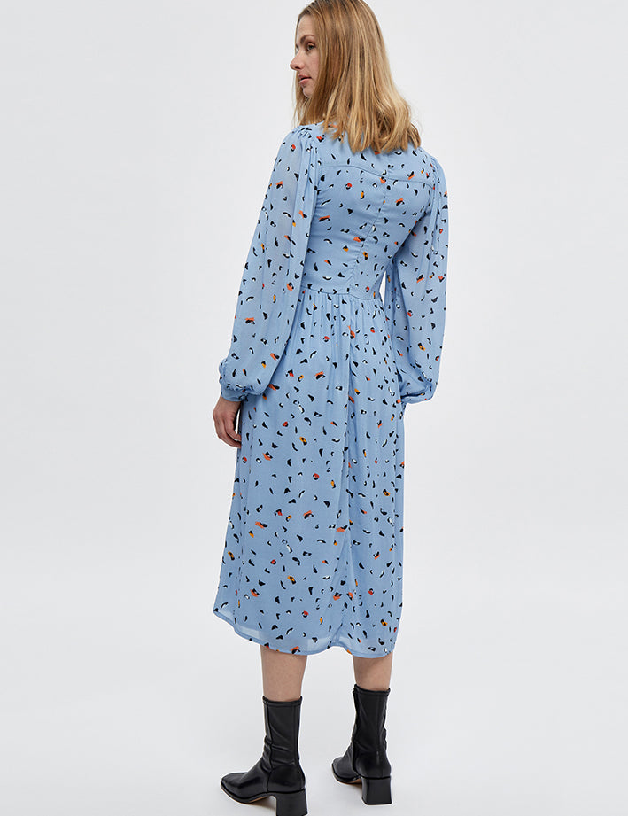 Minus Livina kjole Kjoler 9367P Forever Blue Shape Print