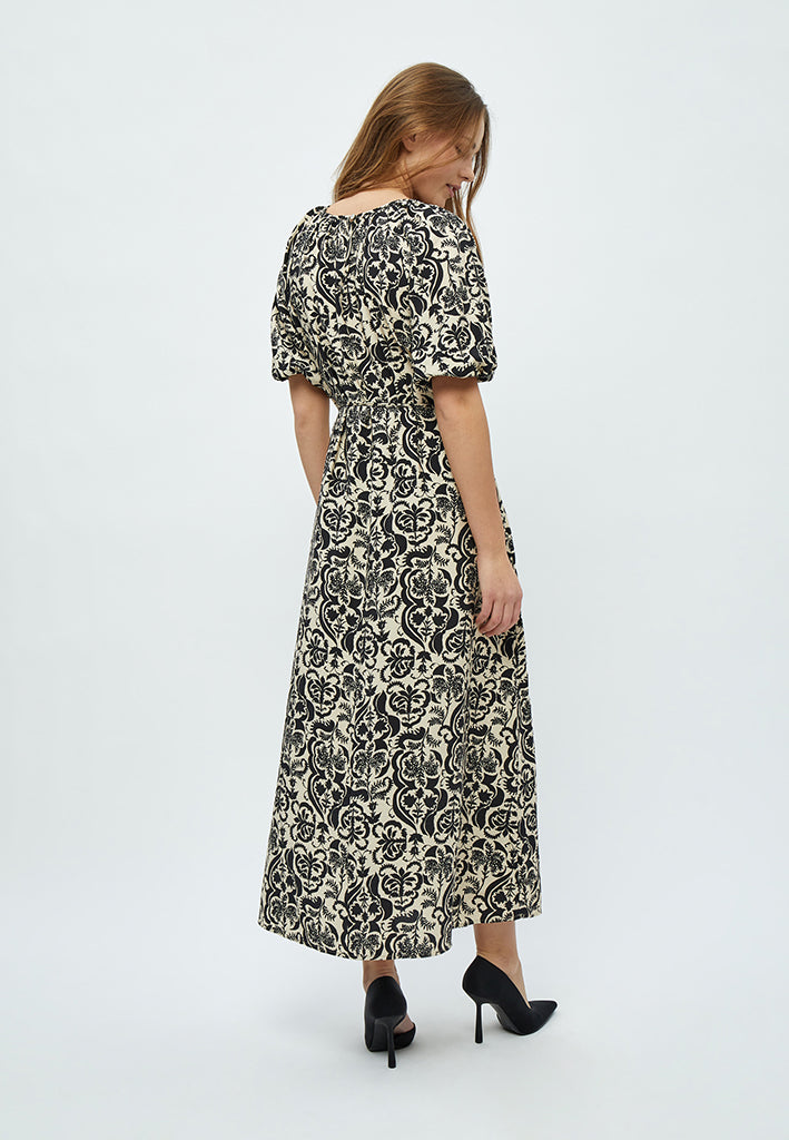 Minus Lizia Maxi Kjole Kjoler 9015P Sand Gray Print