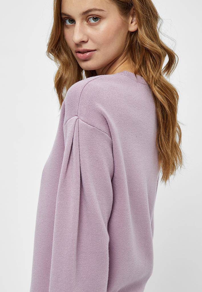 Minus Lupi Strik Pullover Pullover 7258 Violet