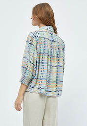 Minus Luretta Skjorte Skjorter 6075P Mango Sorbet Print