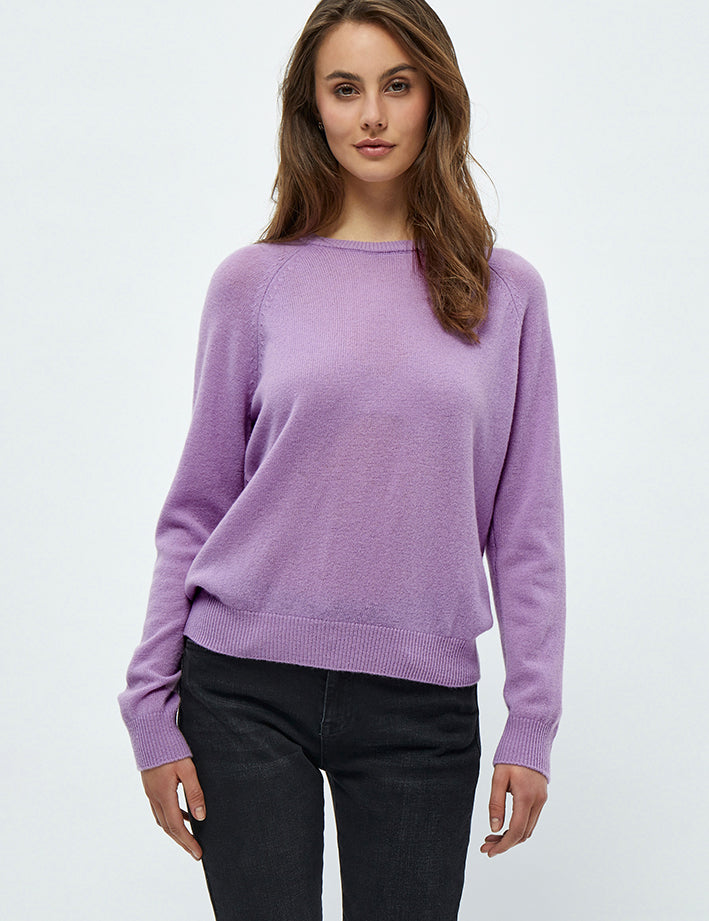 Minus Majsa Strik Pullover Pullover 7258 Violet