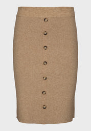 Minus Maranola strik nederdel Nederdele 353M Nomad Sand Melange