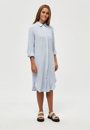 Minus MSMavina Shirt Dress Kjoler 5016 Ibiza Blue