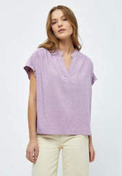 Minus Megara Bluse Bluser 7030 Lupine Purple