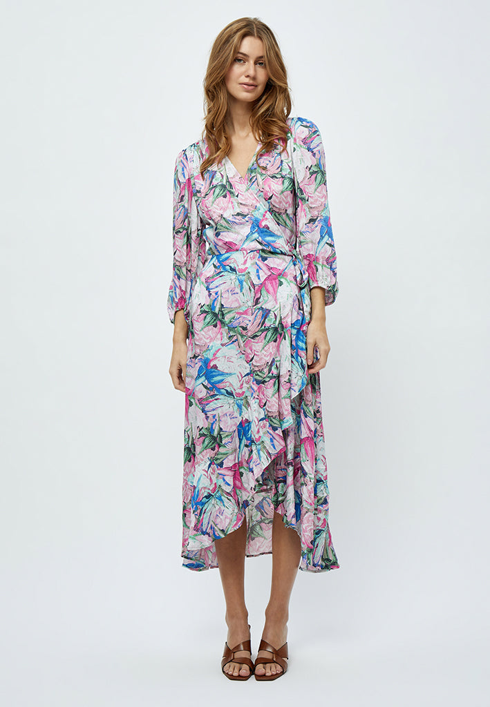 Minus Mercy Maxi Kjole Kjoler 7211P Super Pink Print