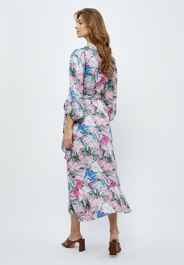 Minus Mercy Maxi Kjole Kjoler 7211P Super Pink Print