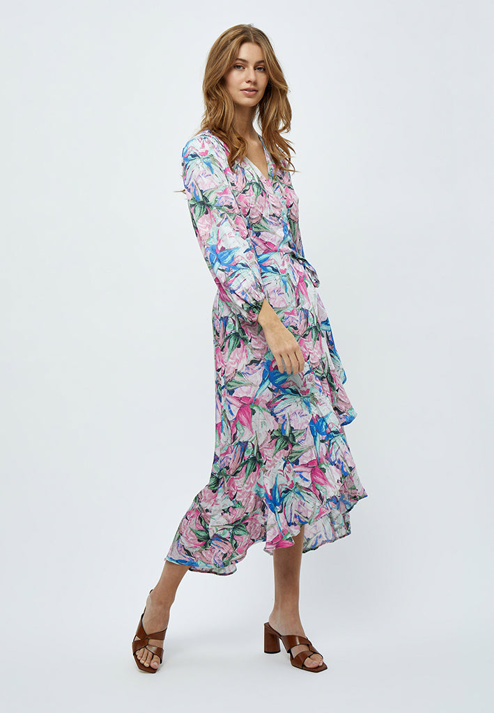 Minus Mercy Maxi Kjole Kjoler 7211P Super Pink Print