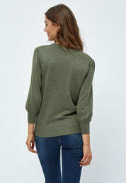 Minus MSMersin Strik Pullover Pullover 478M Green Field Melange