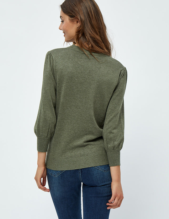 Minus MSMersin Strik Pullover Pullover 478M Green Field Melange