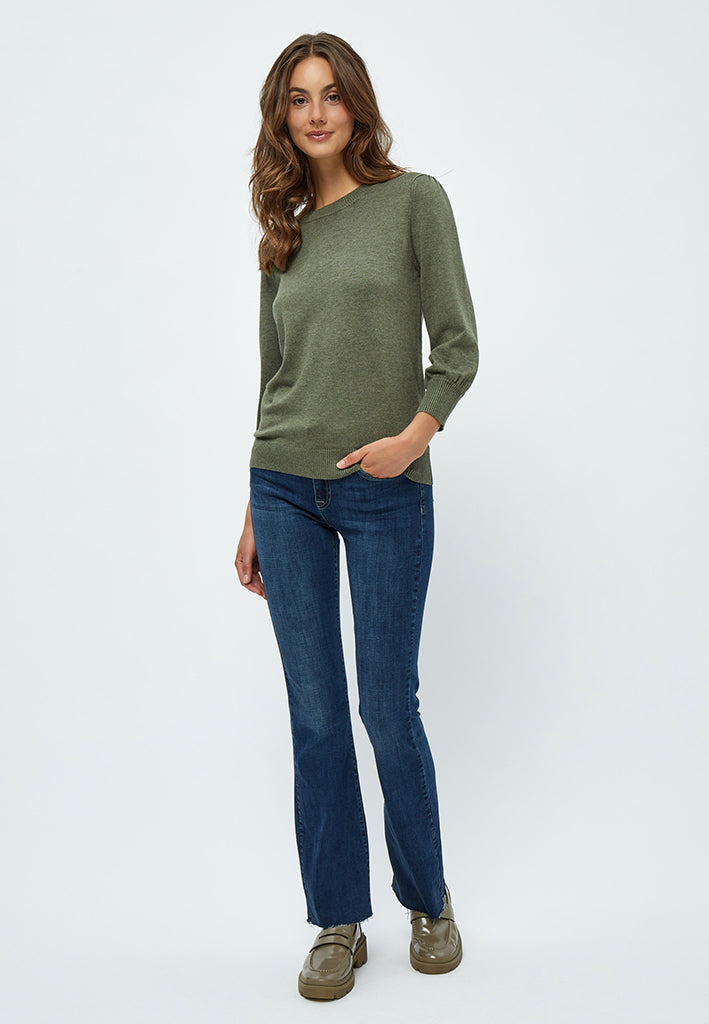 Minus MSMersin Strik Pullover Pullover 478M Green Field Melange