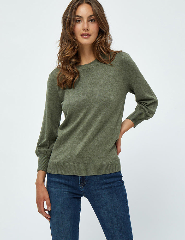 Minus MSMersin Strik Pullover Pullover 478M Green Field Melange