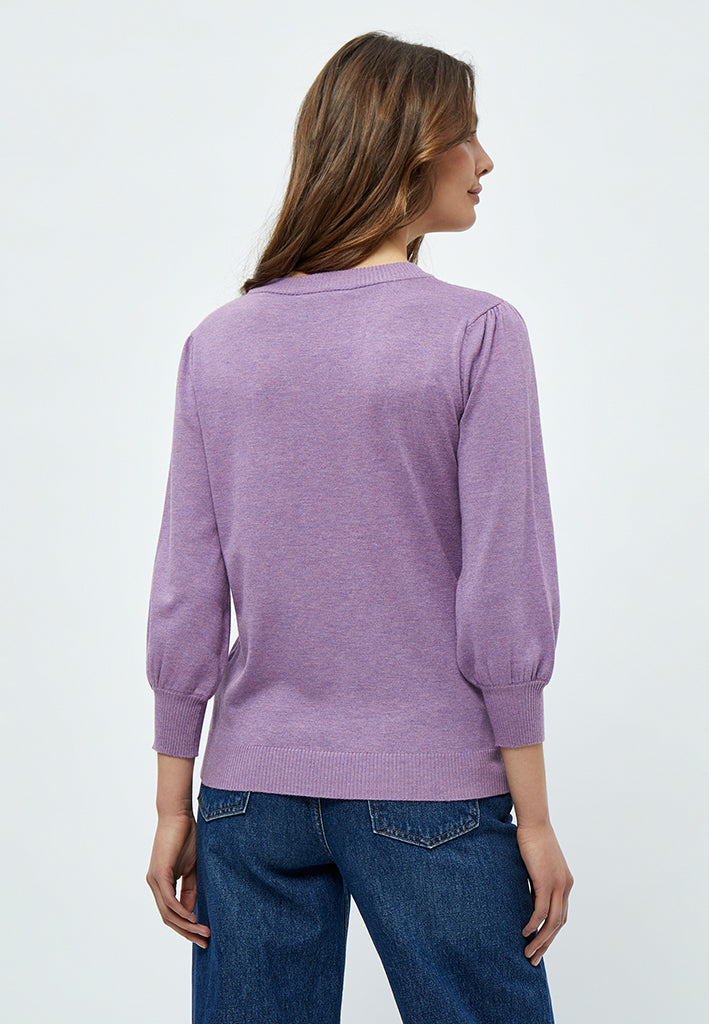 Minus MSMersin Strik Pullover Pullover 823M Violet Melange