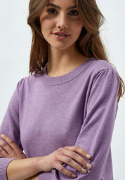 Minus MSMersin Strik Pullover Pullover 823M Violet Melange