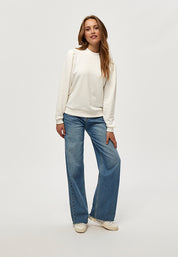 Minus MSMika Langærmet Sweatshirt Pullover 220 Broken White