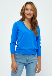 Minus MSMilla Strik Pullover Pullover 1202 Ocean Blue