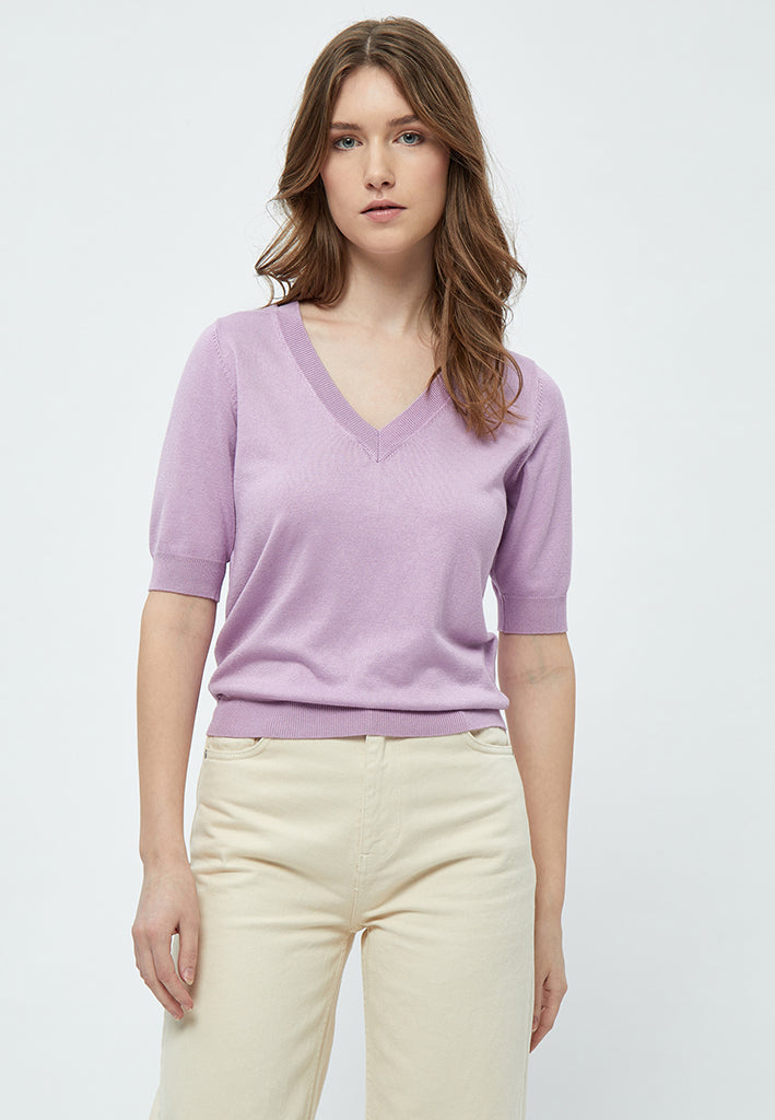 Minus MSMilla Strik T-Shirt T-Shirt 7030 Lupine Purple