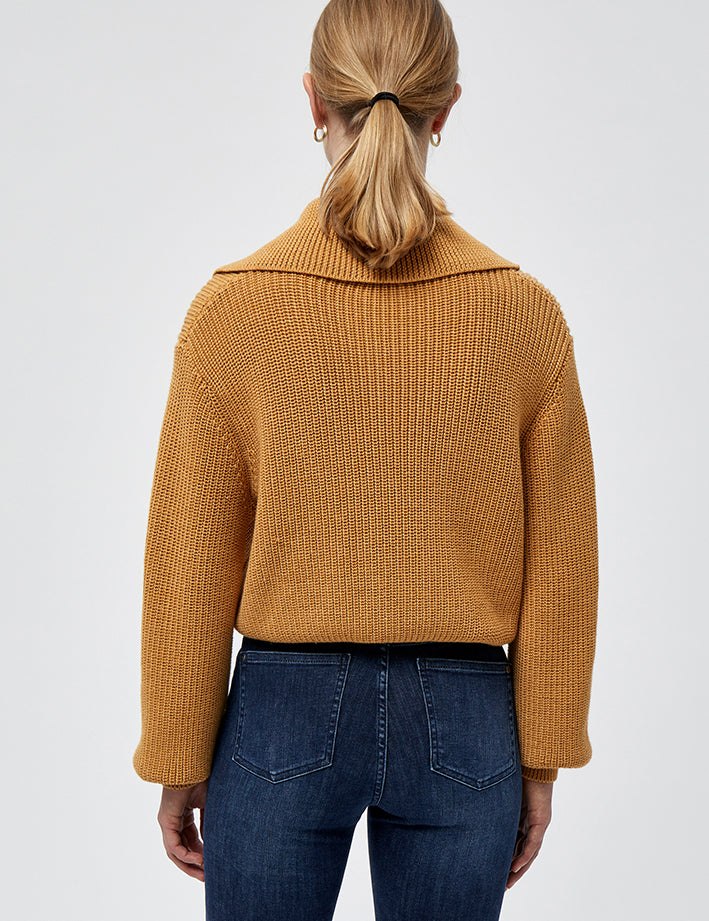 Minus Milu strik pullover Pullover 254M Mineral Yellow Melange