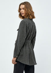 Minus Minja Jakke Jakker 9454C Slate Brown Checked