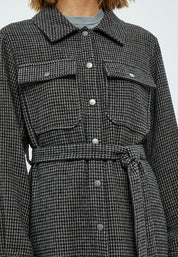 Minus Minja Jakke Jakker 9454C Slate Brown Checked