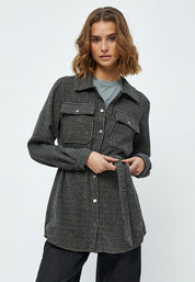 Minus Minja Jakke Jakker 9454C Slate Brown Checked