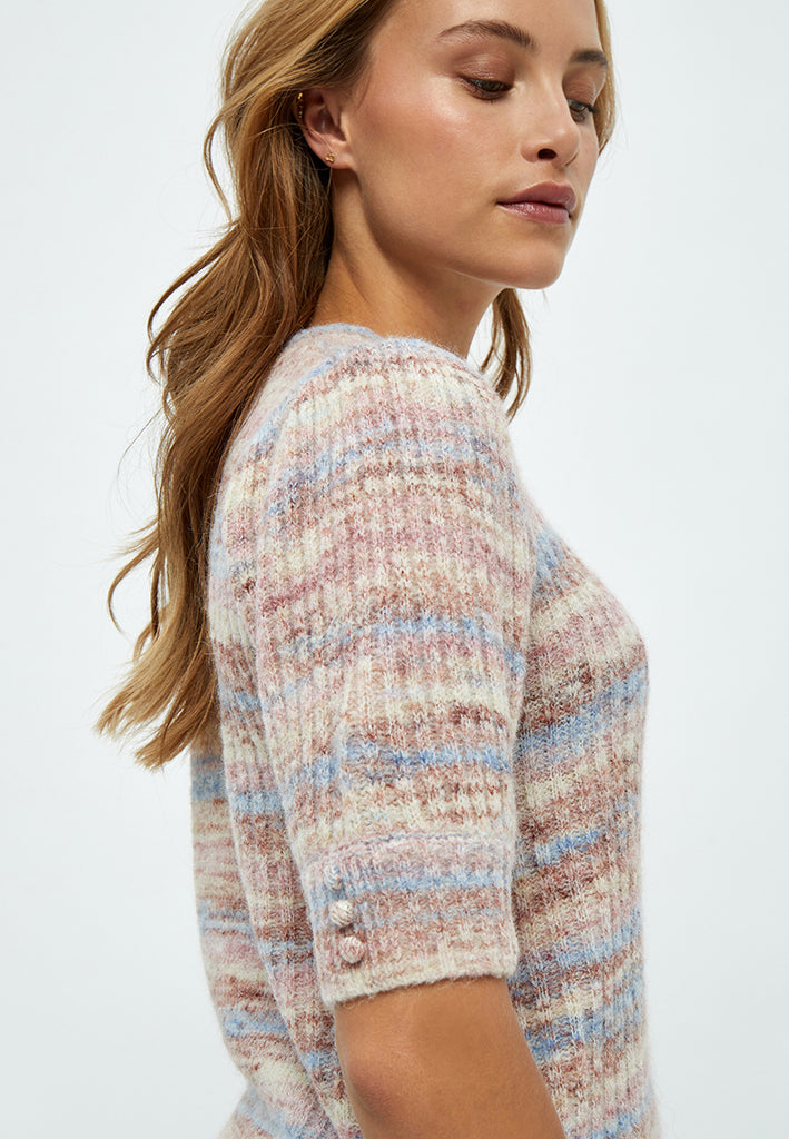 Minus Miriam Strik T-Shirt T-Shirt 1048S Ice Blue Stripe