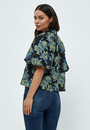 Minus Mistia Bluse Bluser 1202P Ocean Blue Print
