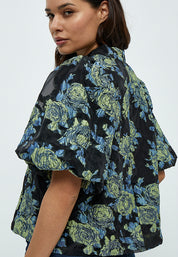 Minus Mistia Bluse Bluser 1202P Ocean Blue Print
