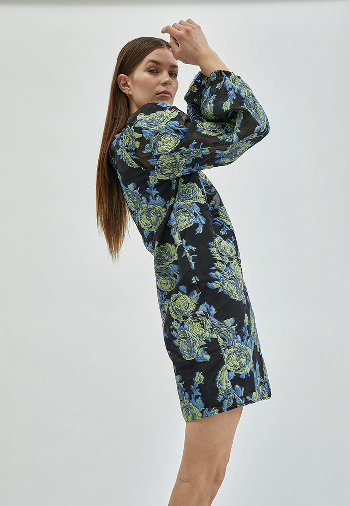 Minus Mistia Kjole Kjoler 1202P Ocean Blue Print