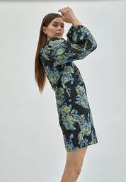 Minus Mistia Kjole Kjoler 1202P Ocean Blue Print